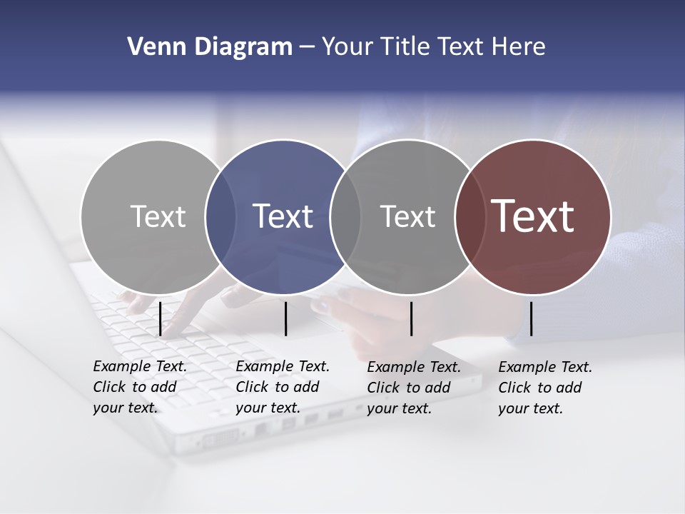 A Woman Holding A Credit Card While Using A Laptop PowerPoint Template