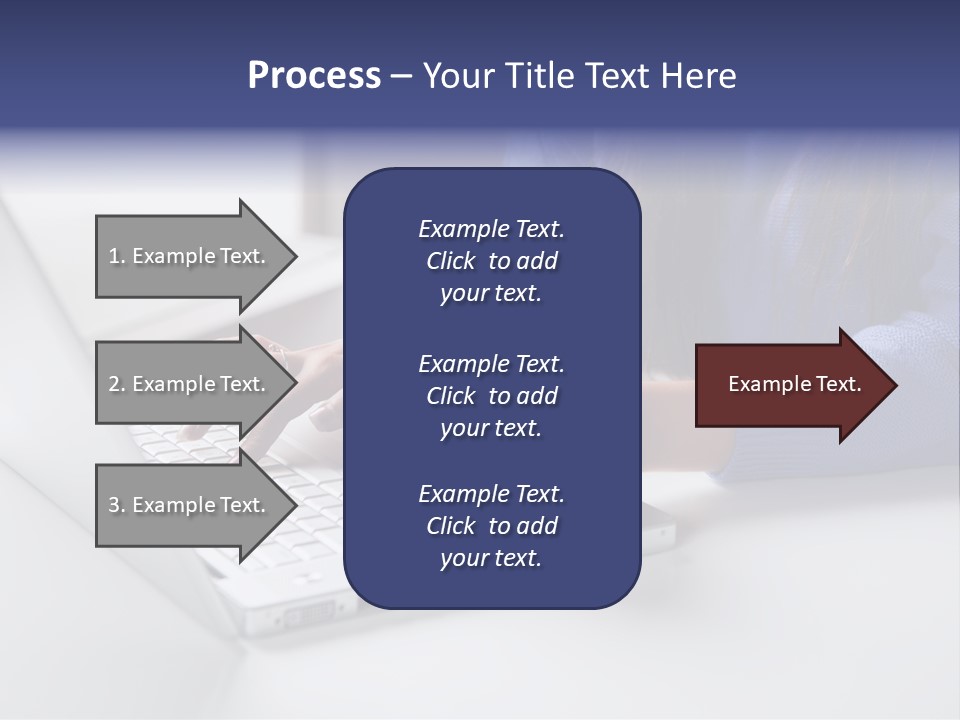 A Woman Holding A Credit Card While Using A Laptop PowerPoint Template