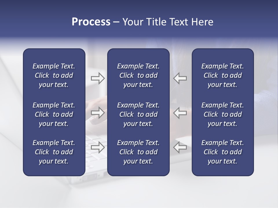 A Woman Holding A Credit Card While Using A Laptop PowerPoint Template