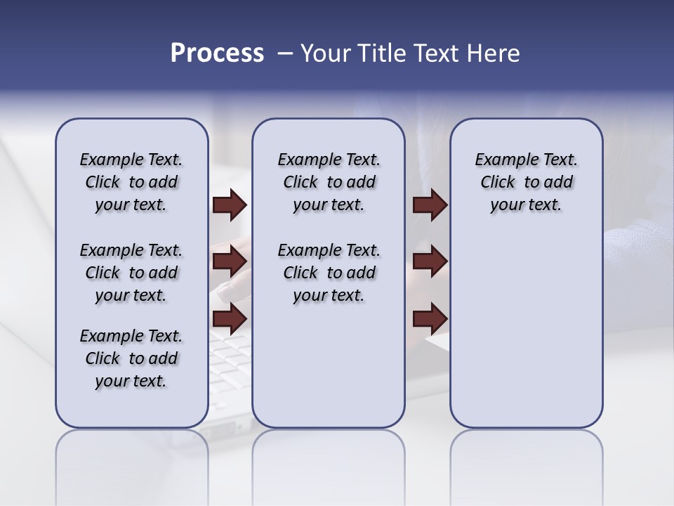 A Woman Holding A Credit Card While Using A Laptop PowerPoint Template
