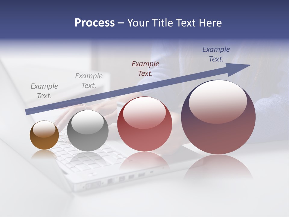 A Woman Holding A Credit Card While Using A Laptop PowerPoint Template