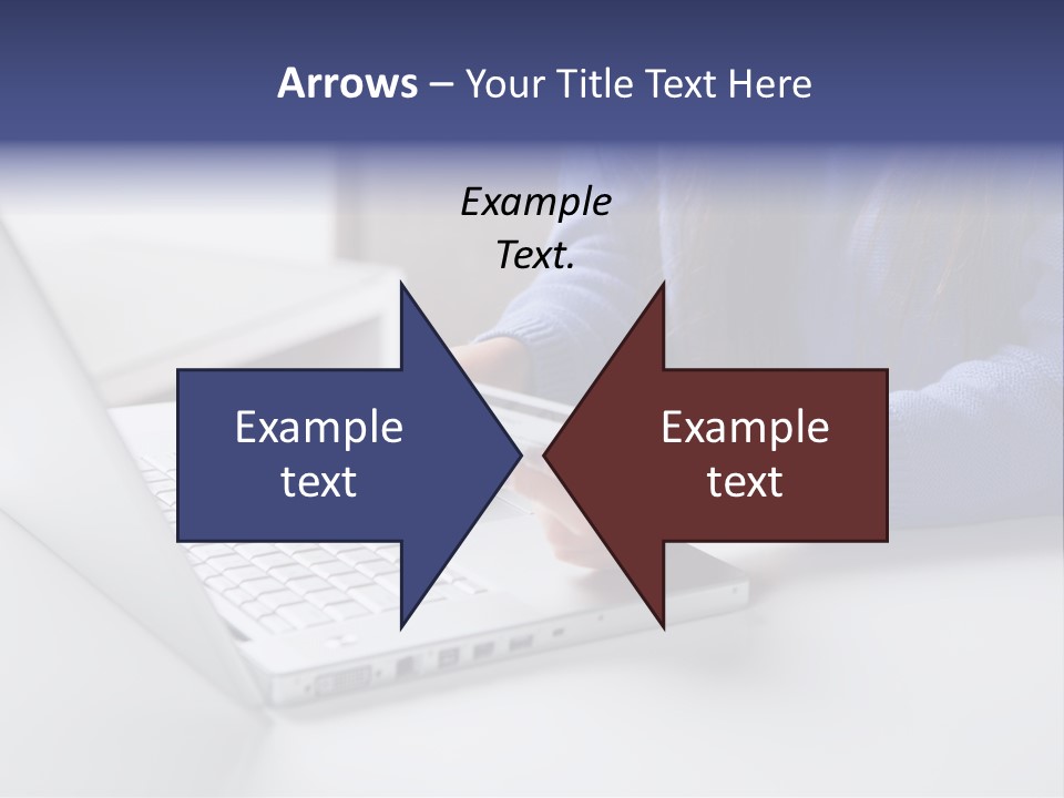 A Woman Holding A Credit Card While Using A Laptop PowerPoint Template