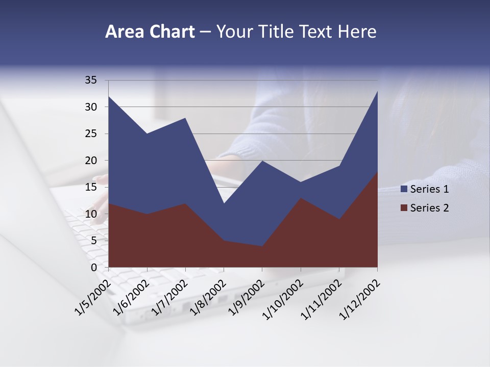 A Woman Holding A Credit Card While Using A Laptop PowerPoint Template