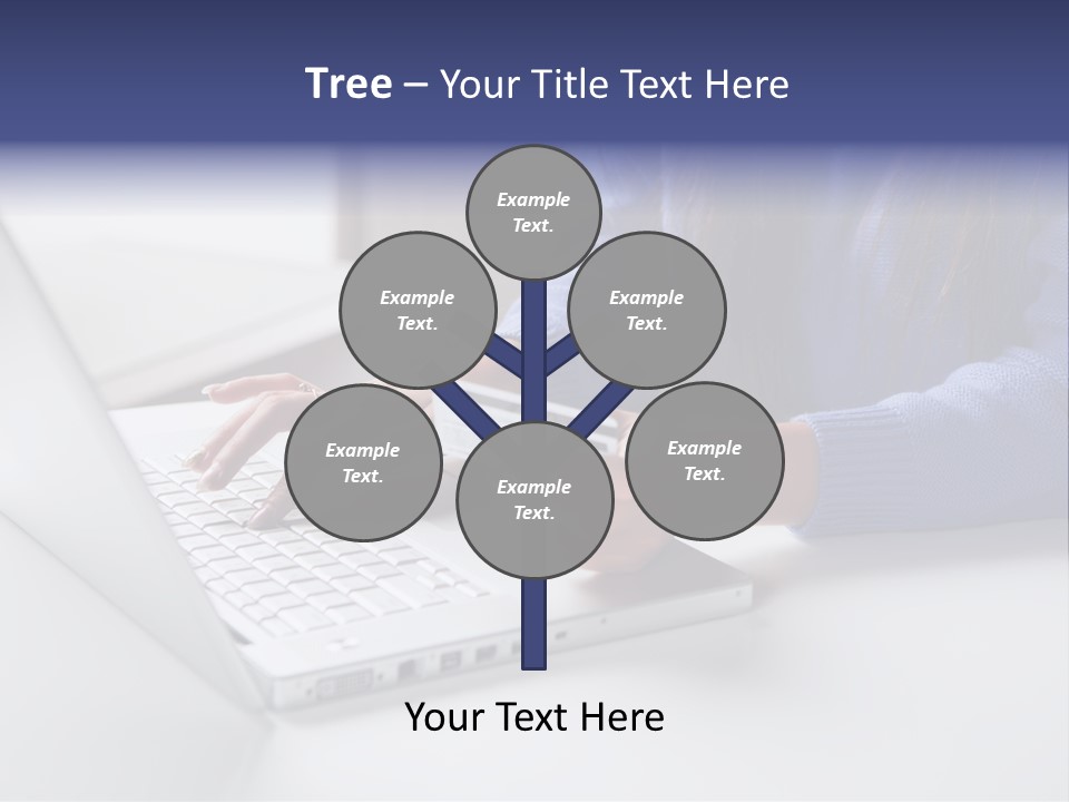 A Woman Holding A Credit Card While Using A Laptop PowerPoint Template