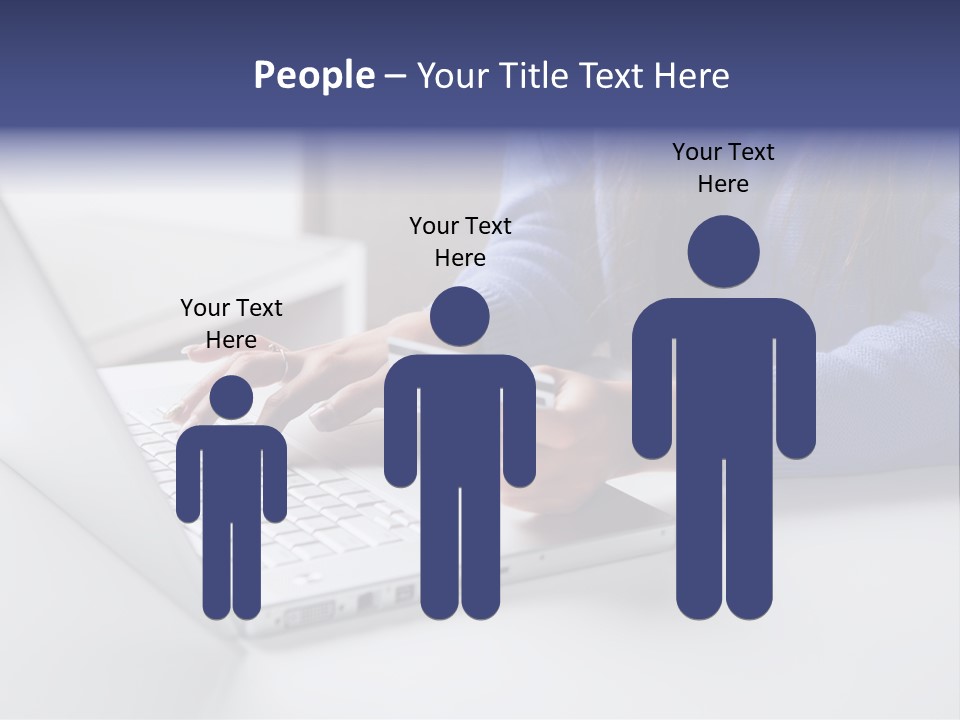 A Woman Holding A Credit Card While Using A Laptop PowerPoint Template