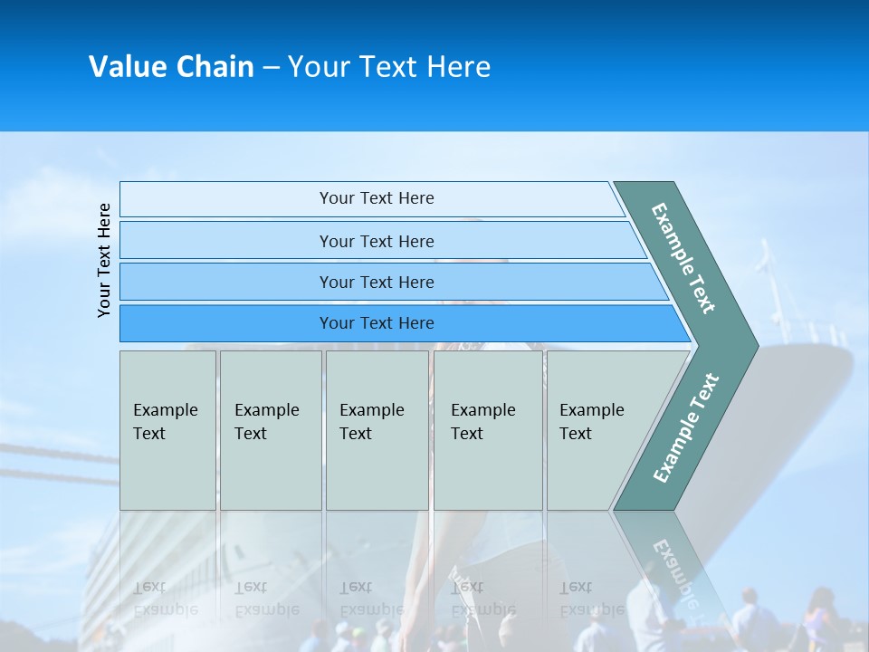 A Woman Standing In Front Of A Cruise Ship PowerPoint Template