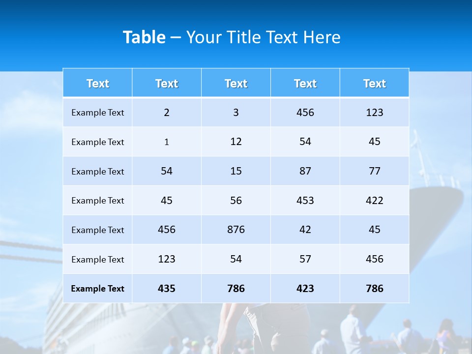 A Woman Standing In Front Of A Cruise Ship PowerPoint Template