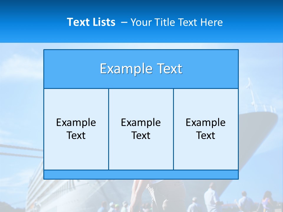 A Woman Standing In Front Of A Cruise Ship PowerPoint Template