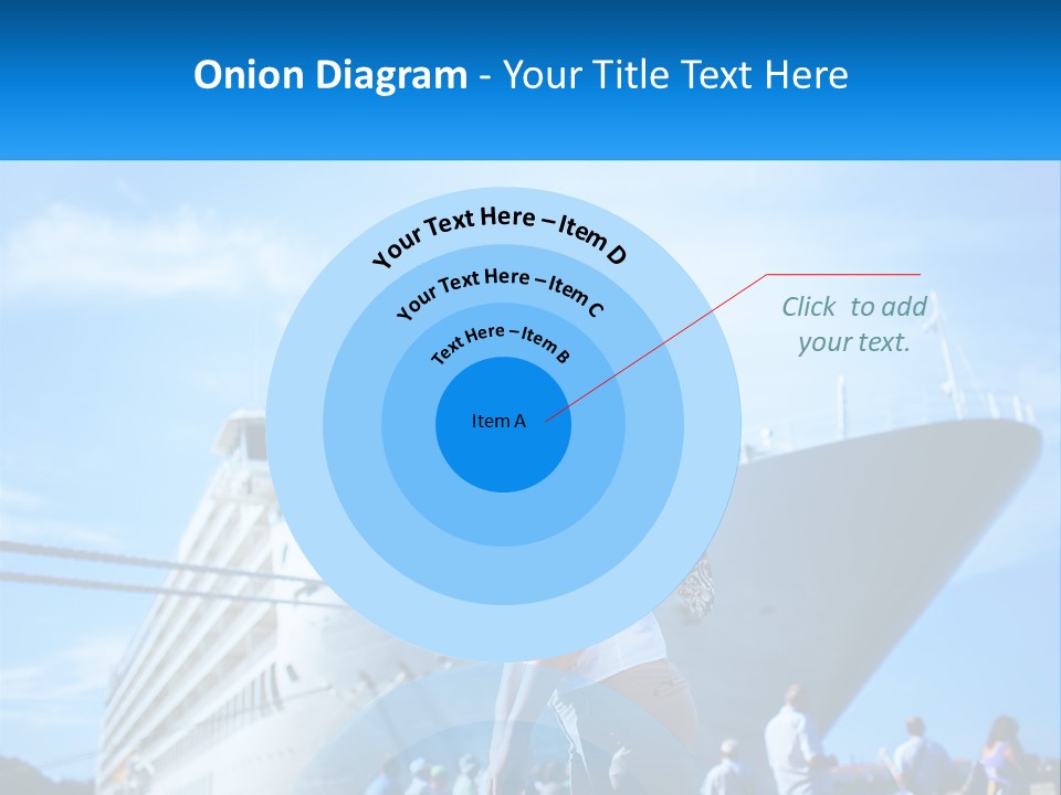 A Woman Standing In Front Of A Cruise Ship PowerPoint Template