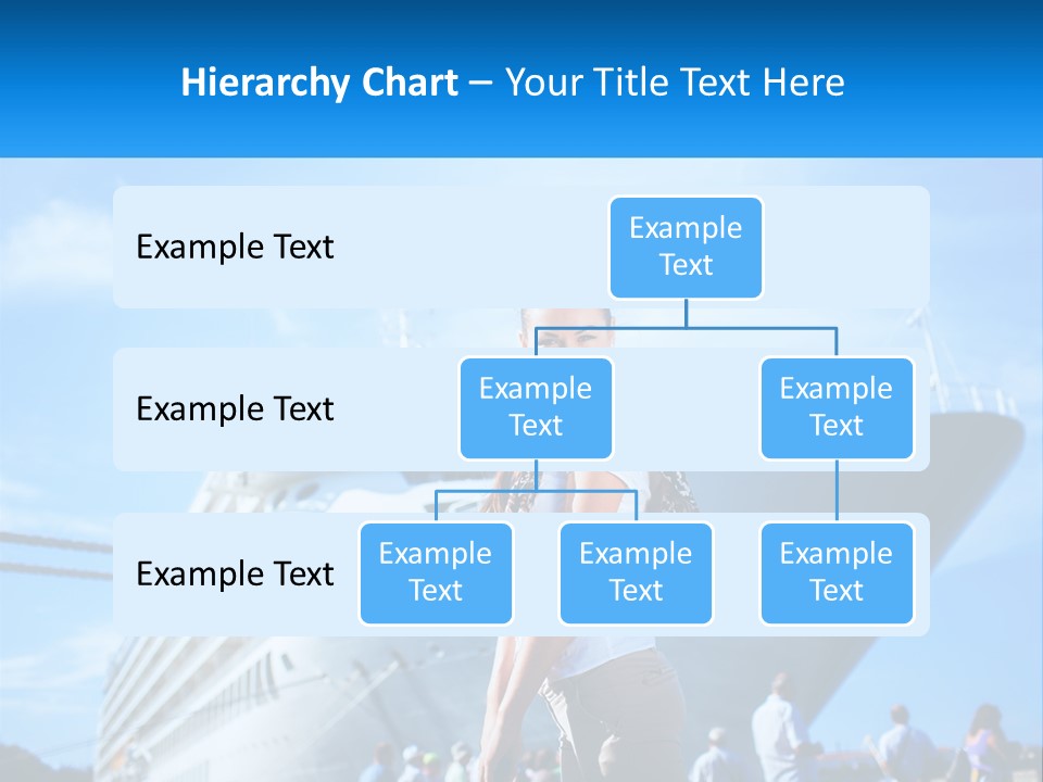 A Woman Standing In Front Of A Cruise Ship PowerPoint Template