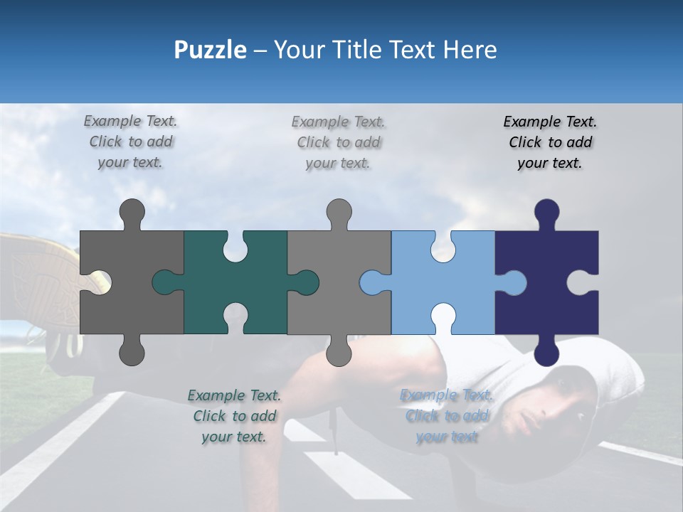 A Man Doing A Handstand On A Road PowerPoint Template