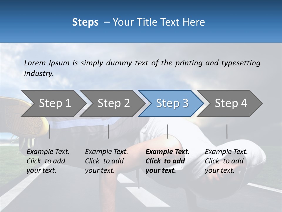 A Man Doing A Handstand On A Road PowerPoint Template