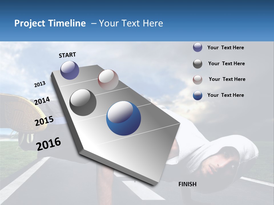A Man Doing A Handstand On A Road PowerPoint Template