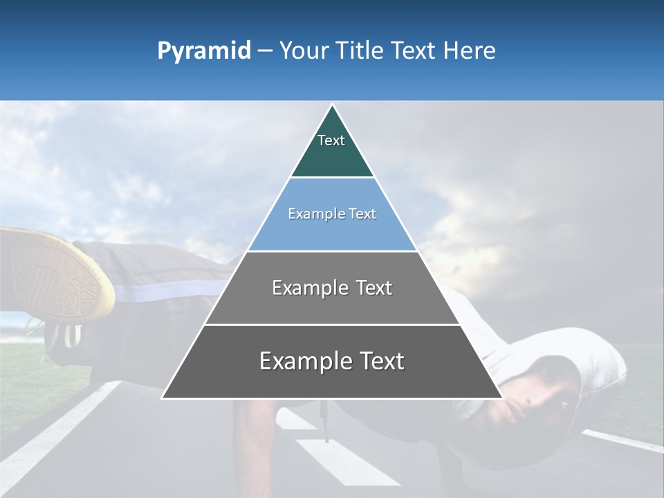 A Man Doing A Handstand On A Road PowerPoint Template