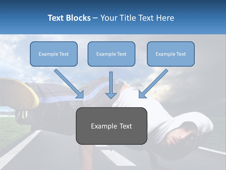 A Man Doing A Handstand On A Road PowerPoint Template