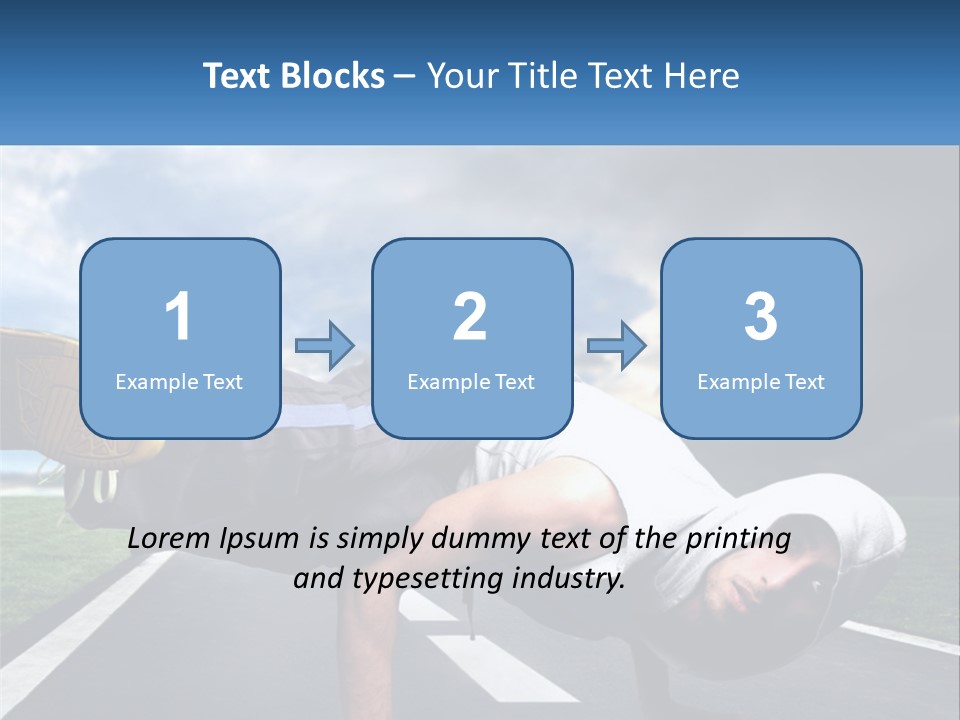 A Man Doing A Handstand On A Road PowerPoint Template