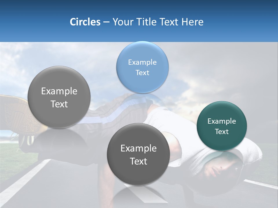 A Man Doing A Handstand On A Road PowerPoint Template