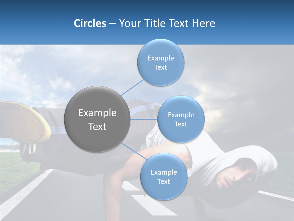 A Man Doing A Handstand On A Road PowerPoint Template