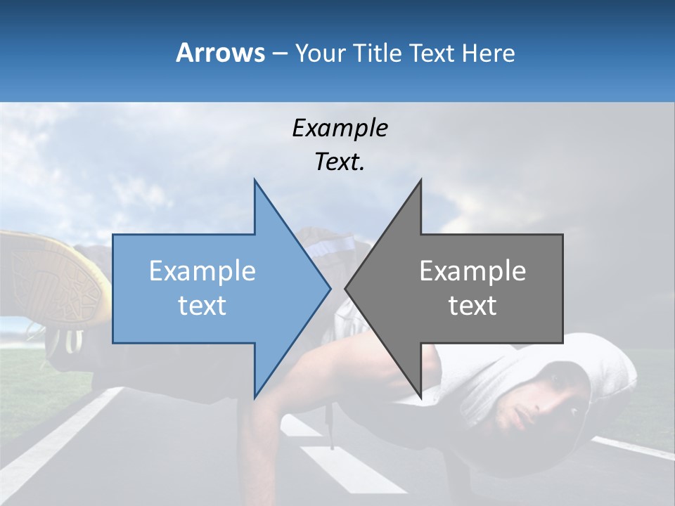 A Man Doing A Handstand On A Road PowerPoint Template