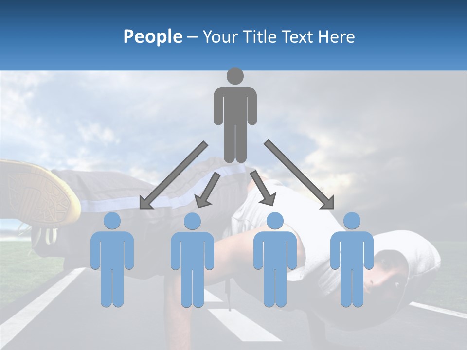 A Man Doing A Handstand On A Road PowerPoint Template