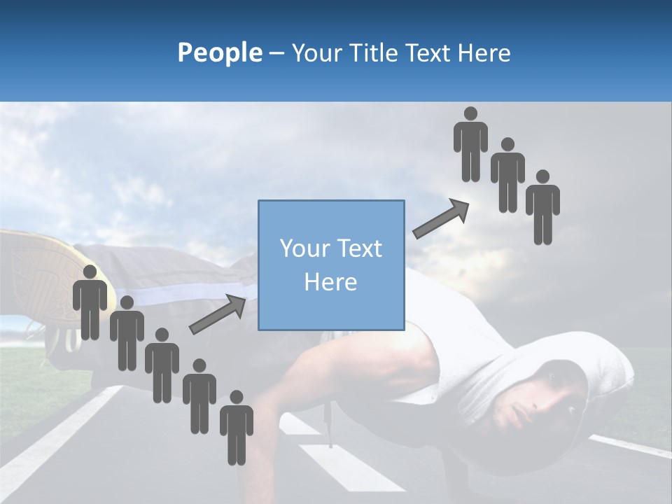 A Man Doing A Handstand On A Road PowerPoint Template