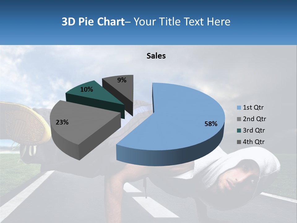 A Man Doing A Handstand On A Road PowerPoint Template