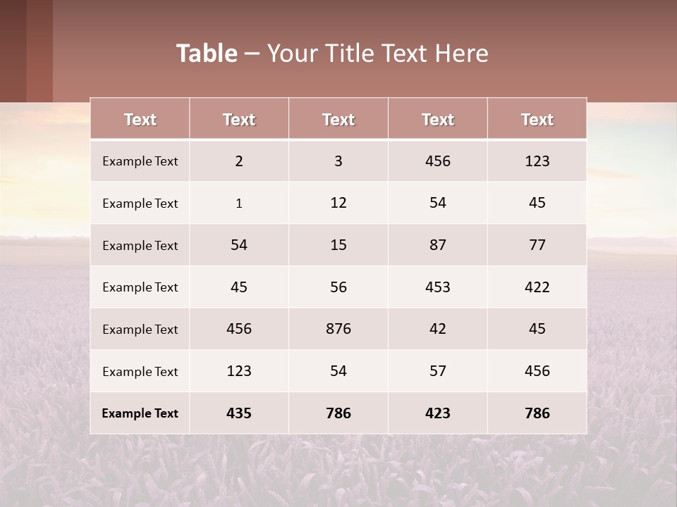 A Woman Standing In A Field Of Purple Flowers PowerPoint Template