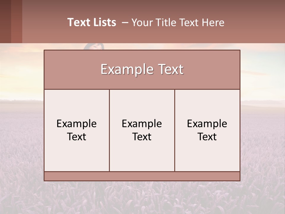 A Woman Standing In A Field Of Purple Flowers PowerPoint Template
