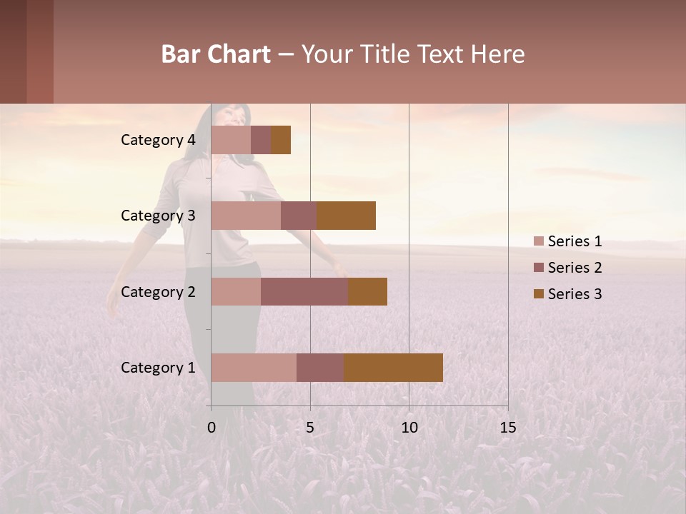 A Woman Standing In A Field Of Purple Flowers PowerPoint Template