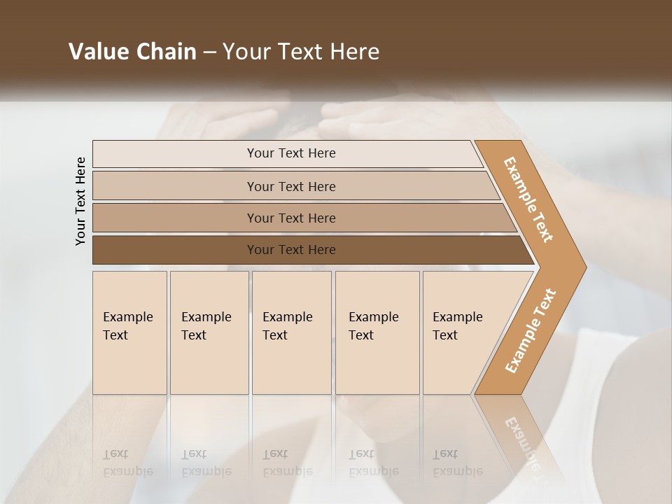 A Man Holding His Hair In Front Of His Head PowerPoint Template