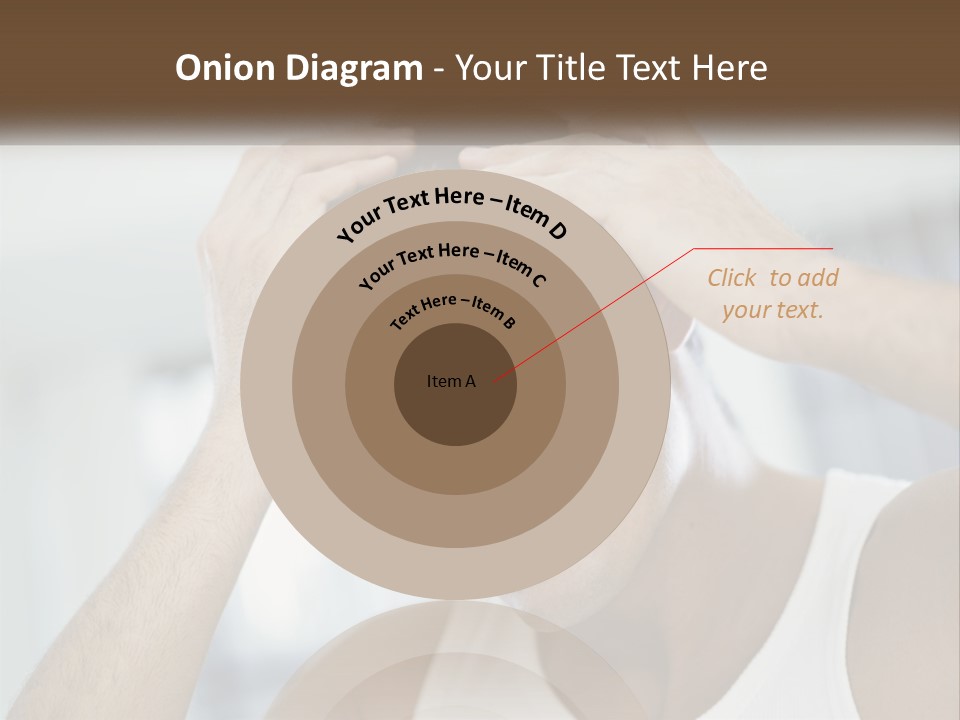 A Man Holding His Hair In Front Of His Head PowerPoint Template