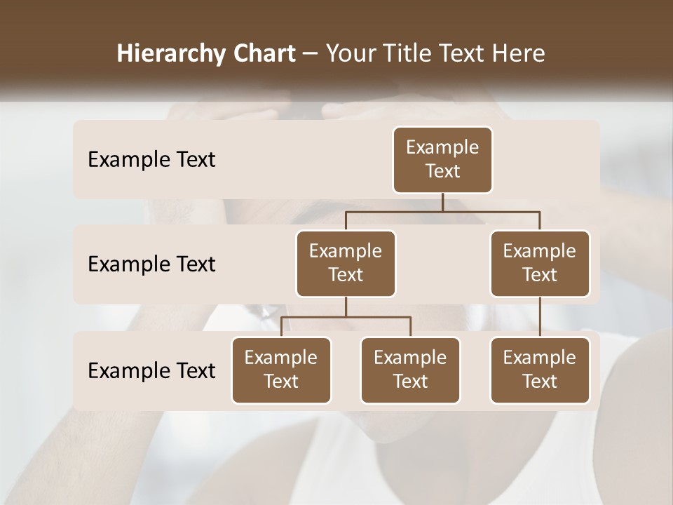 A Man Holding His Hair In Front Of His Head PowerPoint Template