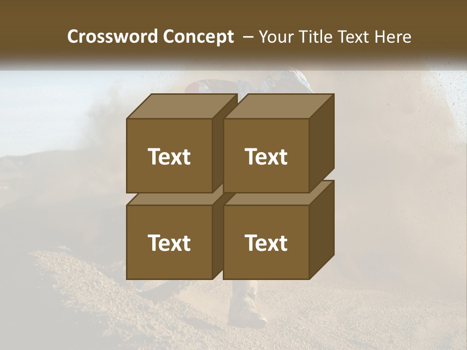 A Person Riding A Dirt Bike On A Dirt Track PowerPoint Template