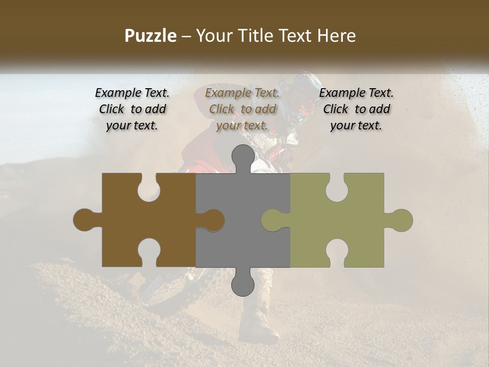 A Person Riding A Dirt Bike On A Dirt Track PowerPoint Template