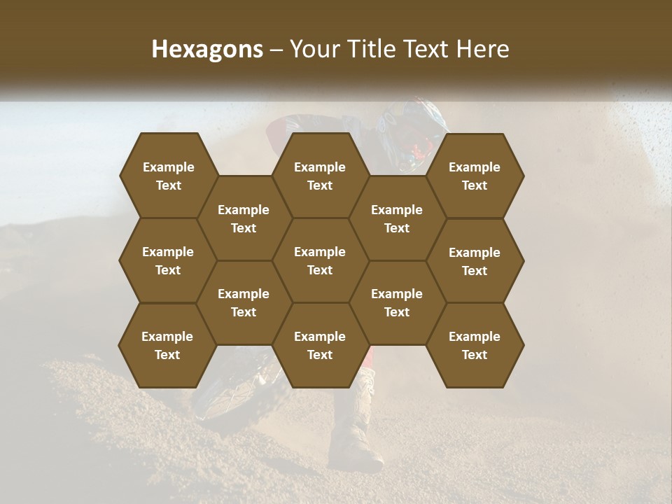 A Person Riding A Dirt Bike On A Dirt Track PowerPoint Template