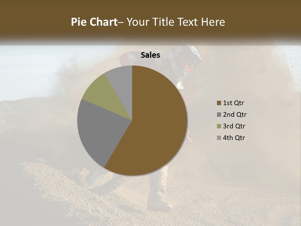 A Person Riding A Dirt Bike On A Dirt Track PowerPoint Template