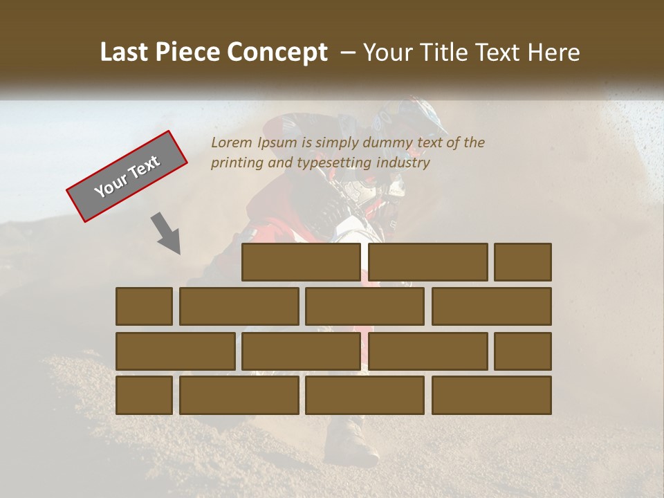 A Person Riding A Dirt Bike On A Dirt Track PowerPoint Template