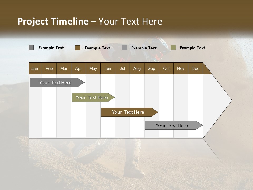 A Person Riding A Dirt Bike On A Dirt Track PowerPoint Template