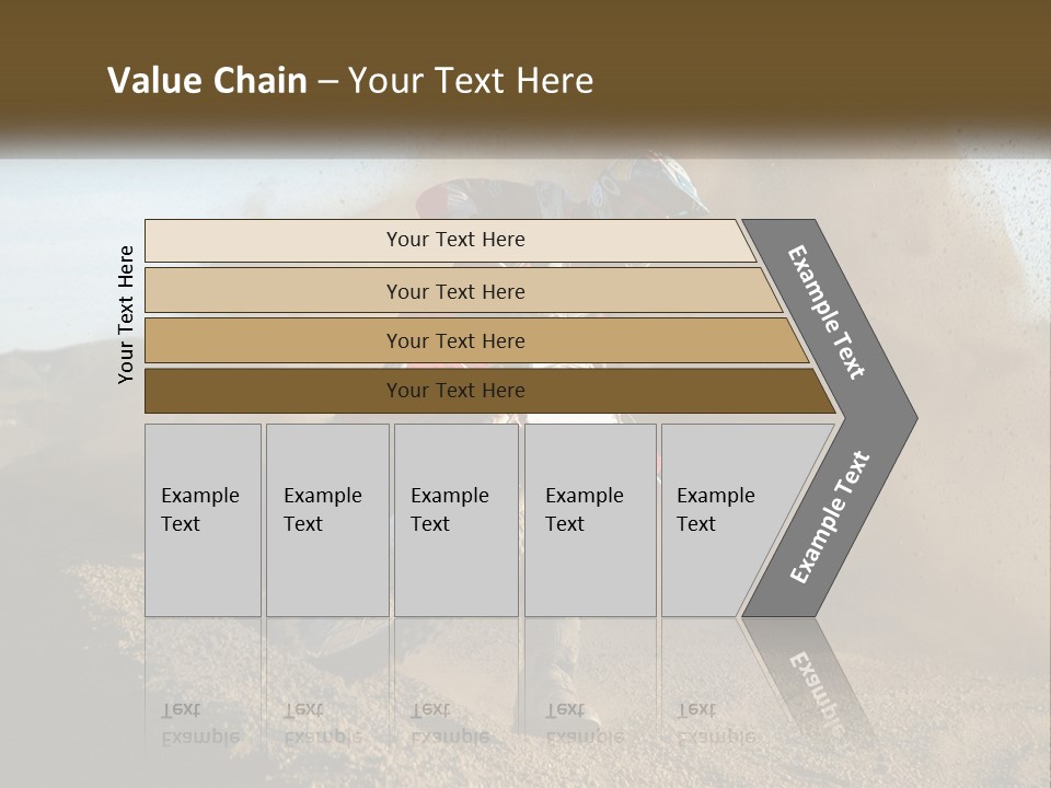 A Person Riding A Dirt Bike On A Dirt Track PowerPoint Template