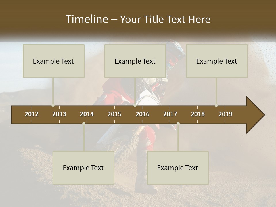 A Person Riding A Dirt Bike On A Dirt Track PowerPoint Template