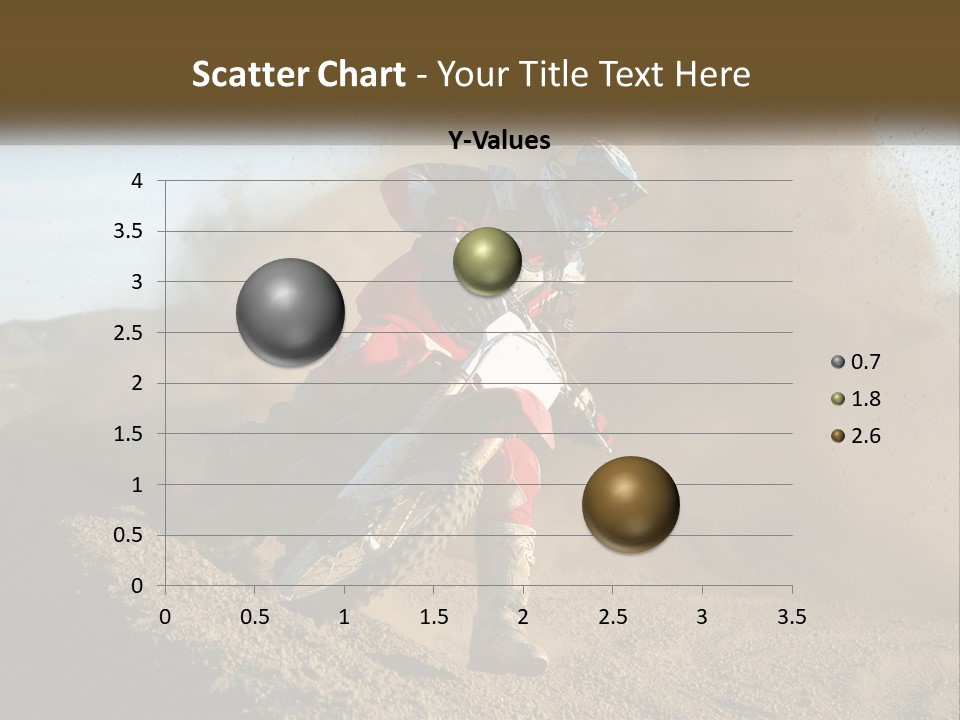A Person Riding A Dirt Bike On A Dirt Track PowerPoint Template