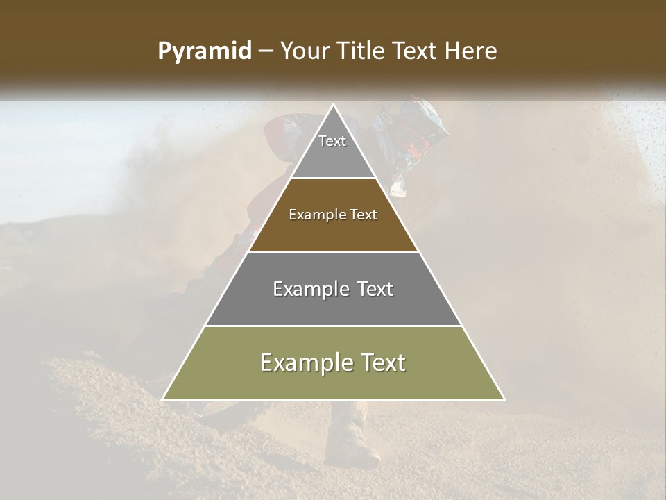 A Person Riding A Dirt Bike On A Dirt Track PowerPoint Template