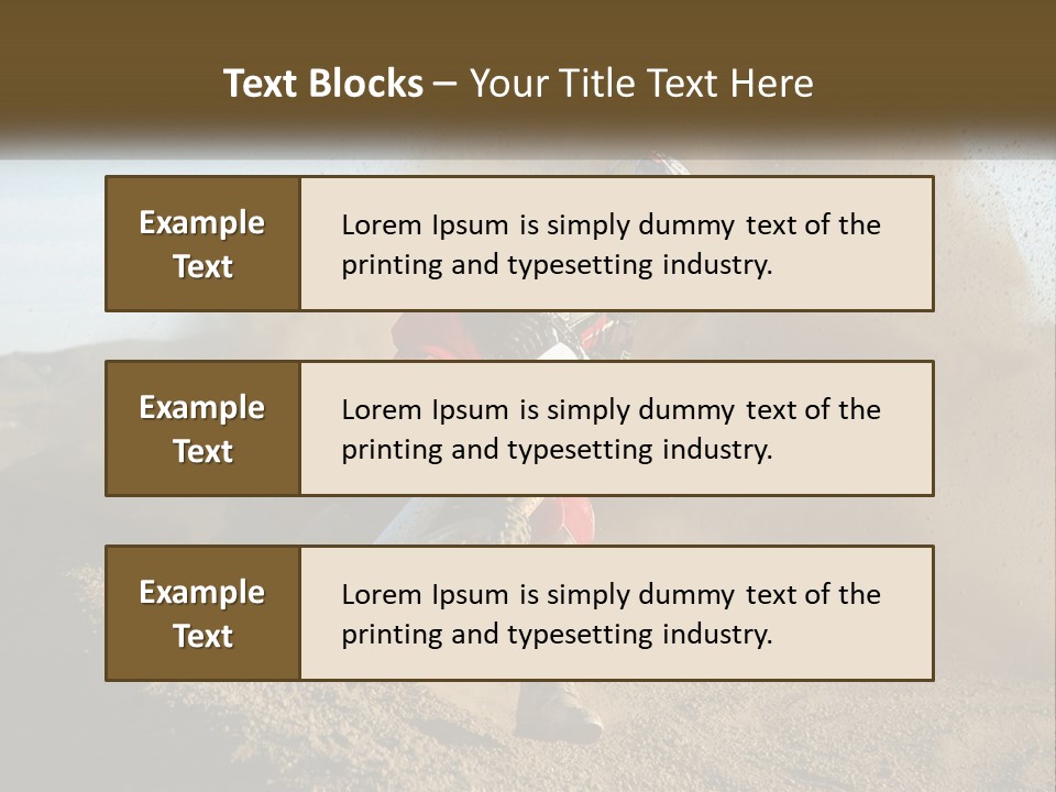 A Person Riding A Dirt Bike On A Dirt Track PowerPoint Template