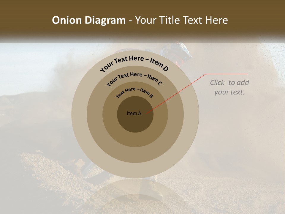 A Person Riding A Dirt Bike On A Dirt Track PowerPoint Template