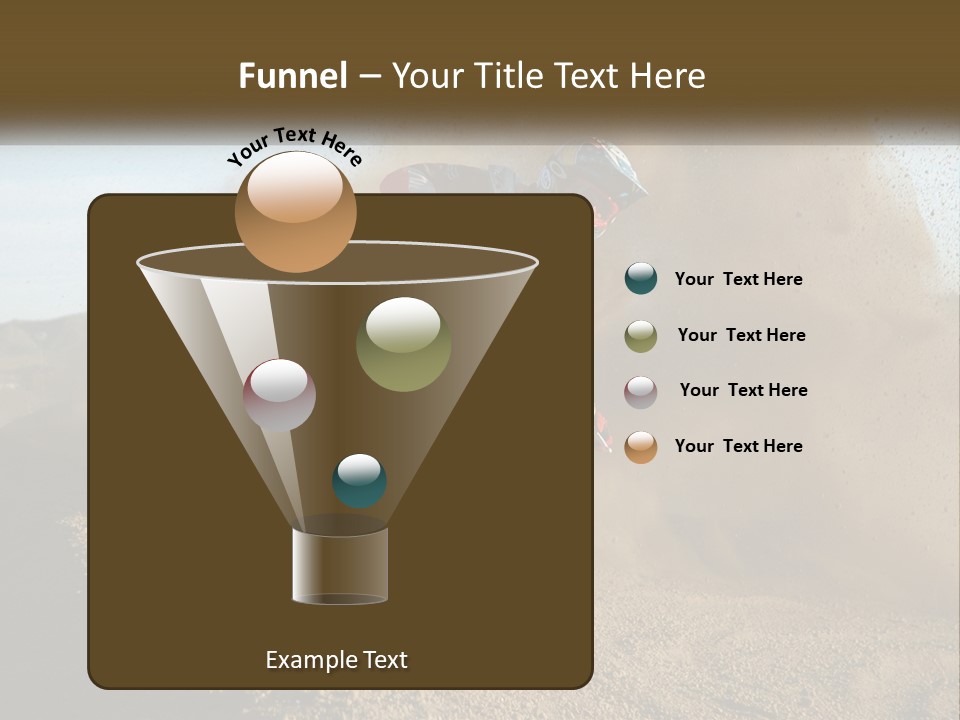 A Person Riding A Dirt Bike On A Dirt Track PowerPoint Template