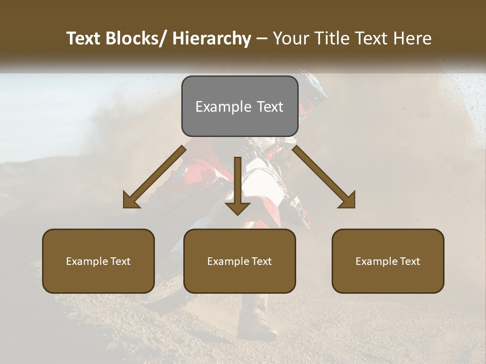 A Person Riding A Dirt Bike On A Dirt Track PowerPoint Template