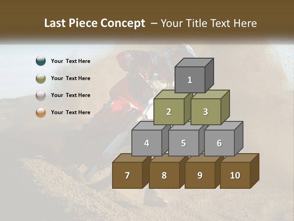A Person Riding A Dirt Bike On A Dirt Track PowerPoint Template