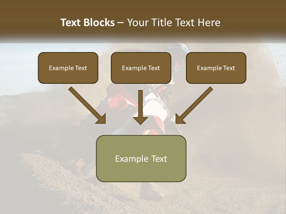 A Person Riding A Dirt Bike On A Dirt Track PowerPoint Template