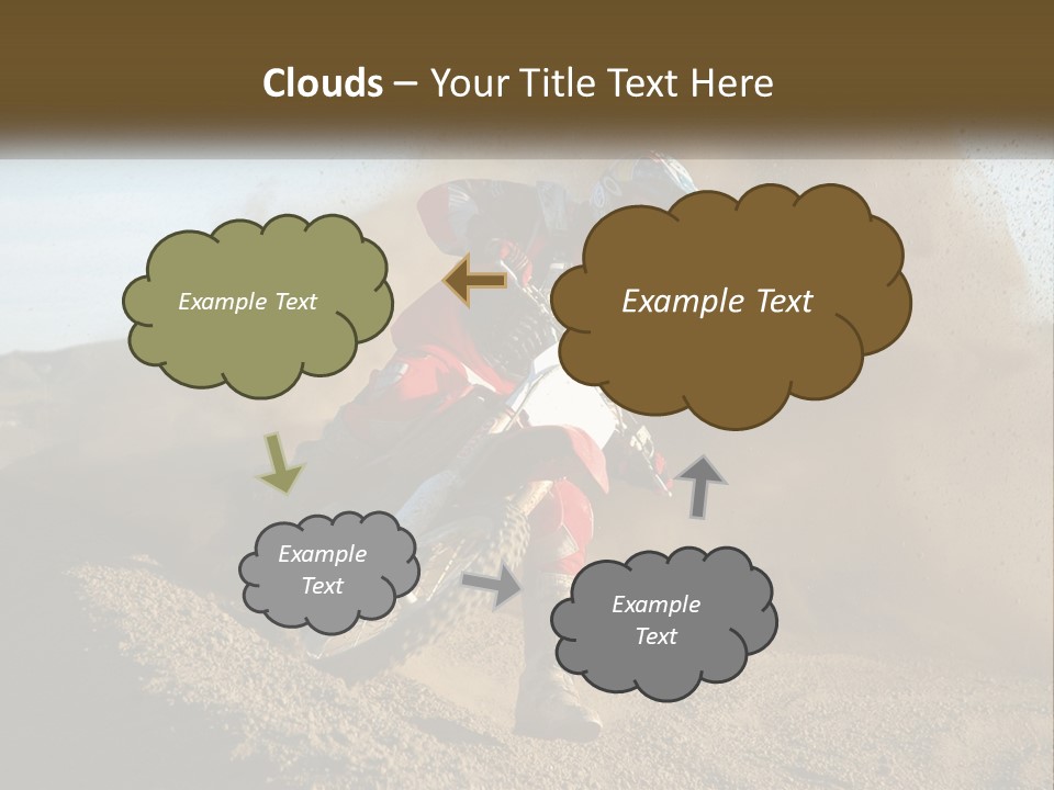 A Person Riding A Dirt Bike On A Dirt Track PowerPoint Template