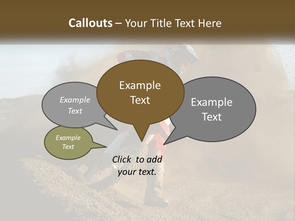 A Person Riding A Dirt Bike On A Dirt Track PowerPoint Template